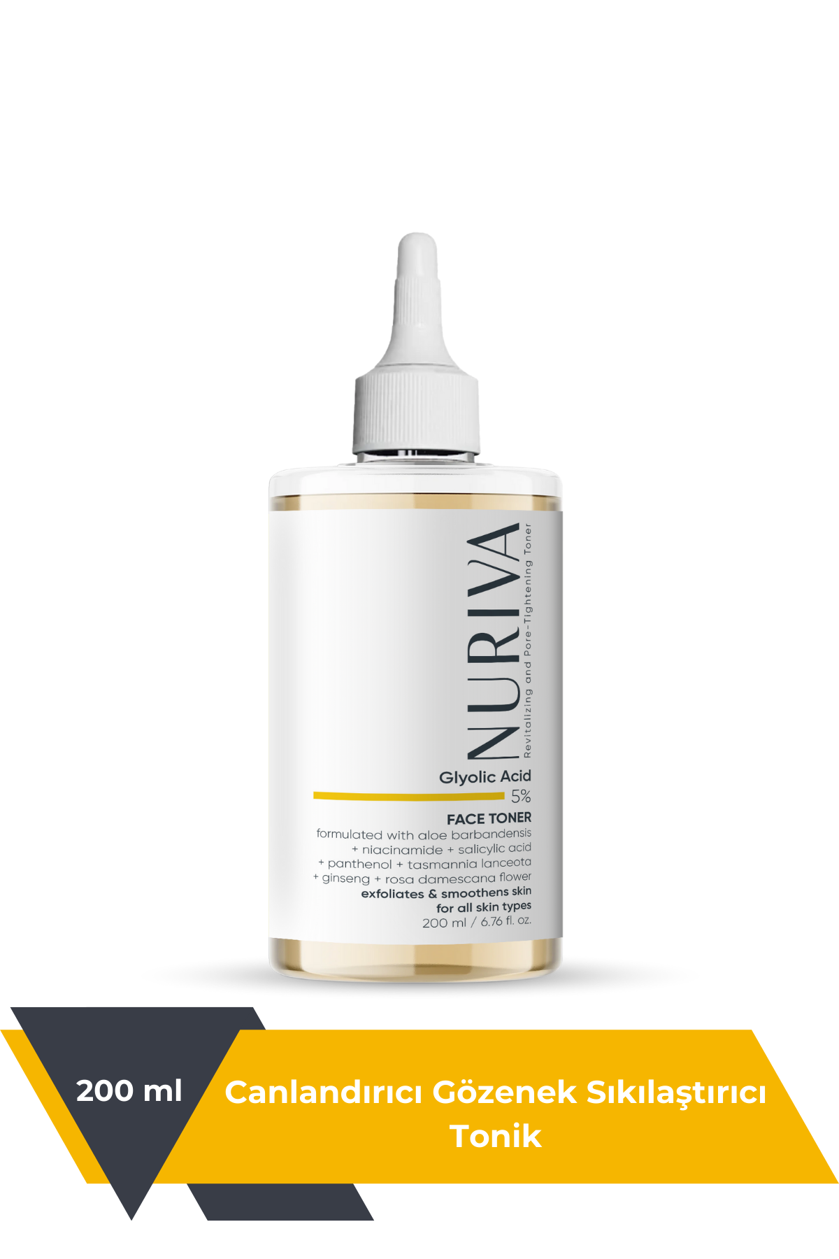 Yağlı ve Karma Ciltler İçin Canlandırıcı Tonik – Akneye Karşı, Gözenek Görünümünü Azaltıcı 200 ml